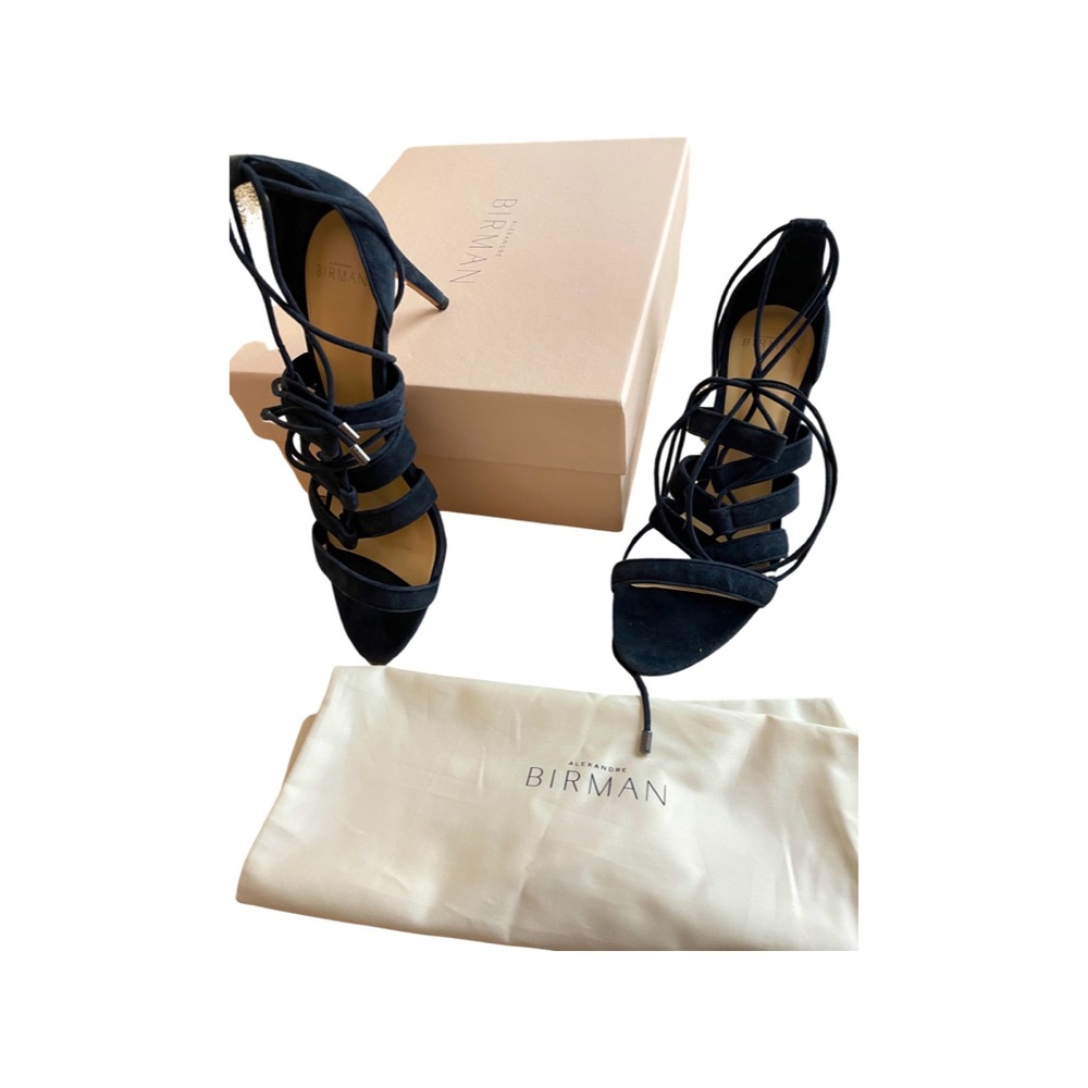 Alexandre Birman Suede strappy stilettos with box & dustbag
